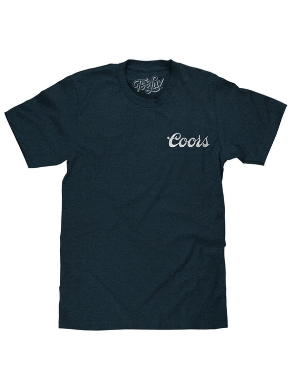 Men's Distressed Coors Genuine Bock Beer Goat Logo T-Shirt (L)