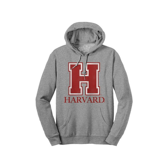 Tee Luv Men's Distressed Harvard University Hoodie (XXL)