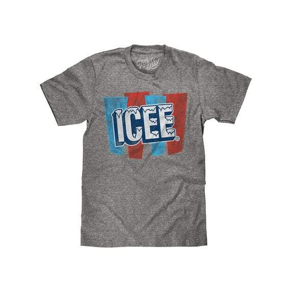 Tee Luv Men's Distressed ICEE Slush Logo Shirt (XL)