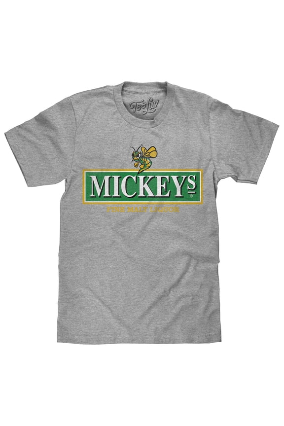 Mickey's Malt Liquor Distressed Beer Logo Shirt (Men's) (L)