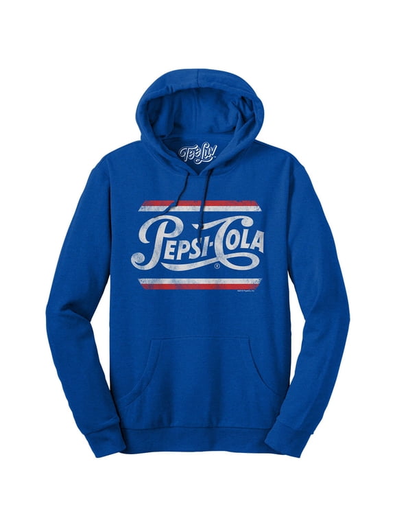 Pepsi Cola Distressed Soda Logo Hoodie (Men's) (S)