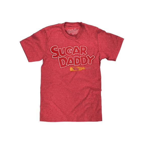 Tee Luv Men's Distressed Sugar Daddy Candy Logo Shirt (XL)