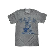 Tee Luv Men's Distressed Yale University Handsome Dan Bulldog Shirt (S)