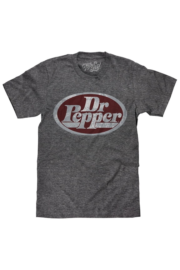 Dr Pepper Distressed Silver Soda Logo Shirt (Men's) (S)
