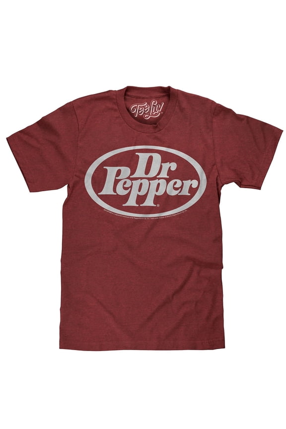 Dr Pepper Oval Soda Logo Brick Heather T-Shirt (Men's) (L)