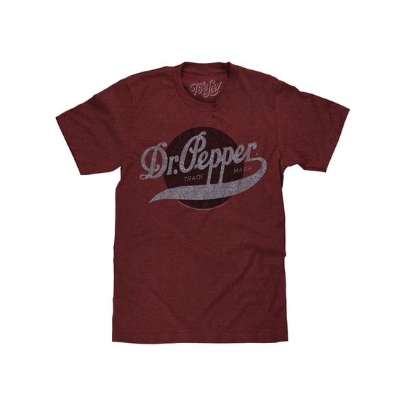 Tee Luv Dr Pepper Trademark Faded Soda Logo T-Shirt (Men's) (L)