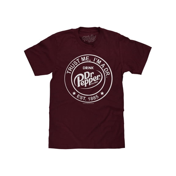 Tee Luv Dr Pepper Trust Me I'm A Dr Est 1885 Soda T-Shirt (Men's) (L)