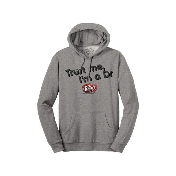 Tee Luv Men's Dr Pepper Trust Me I'm A Dr Soda Logo Hoodie (3XL)