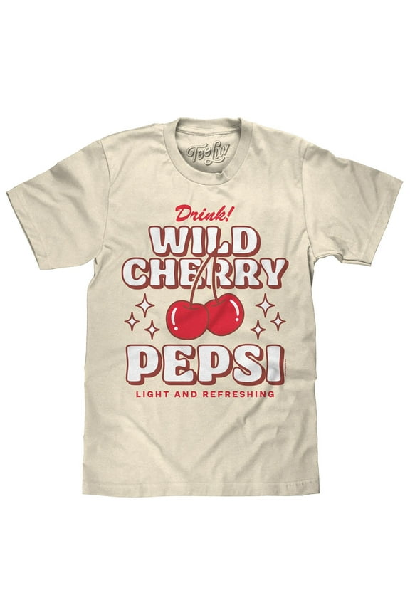 Drink Wild Cherry Pepsi 70s Soda Logo Shirt (Men's) (XXL)