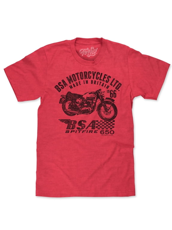 Men's Faded BSA Motorcycles Spitfire 650 Graphic T-Shirt (L)