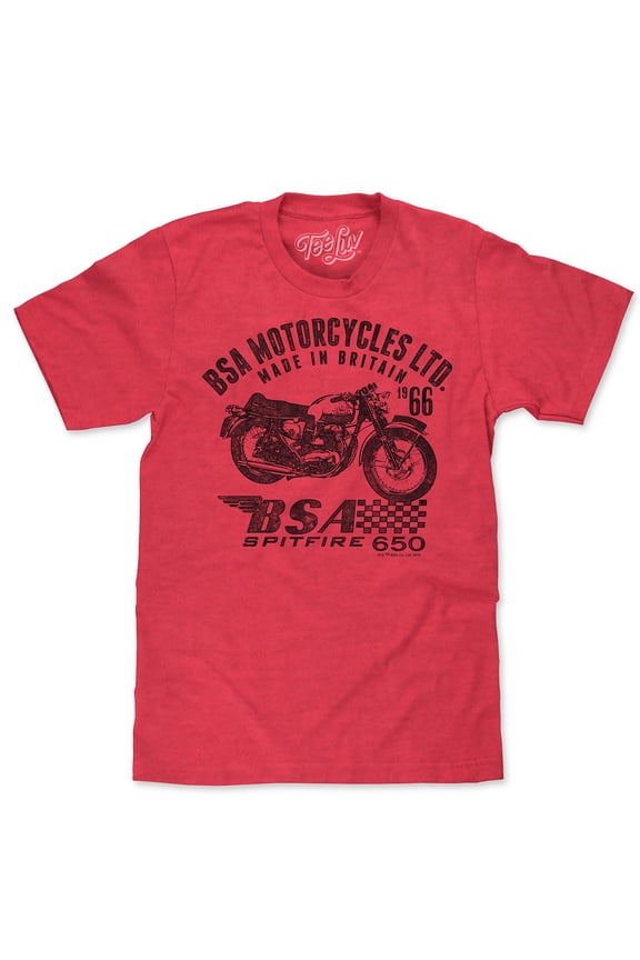Men's Faded BSA Motorcycles Spitfire 650 Graphic T-Shirt (L)