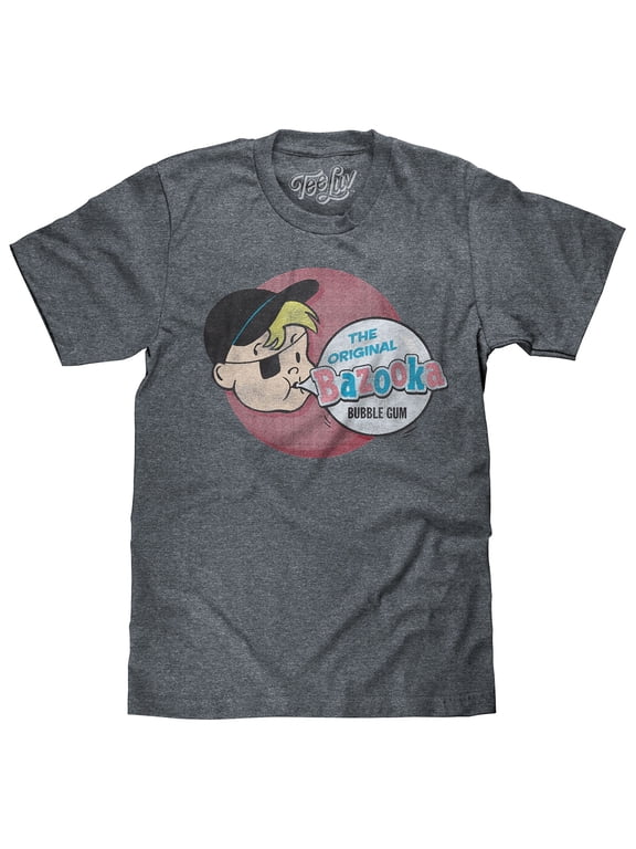 Men's Faded Bazooka Joe Bubble Gum Candy T-Shirt (L)
