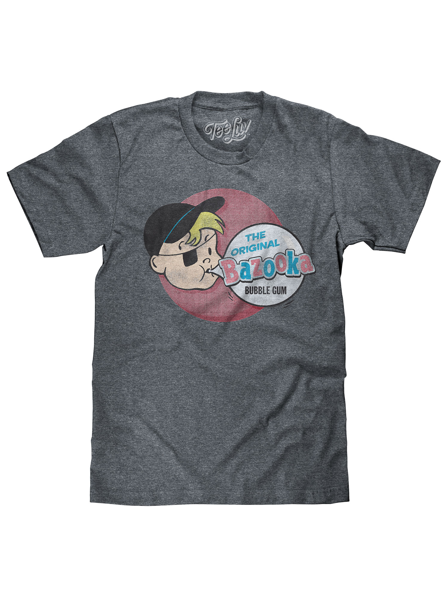 Tee Luv Men's Faded Bazooka Joe Bubble Gum Candy T-Shirt (S) - image 1 of 7