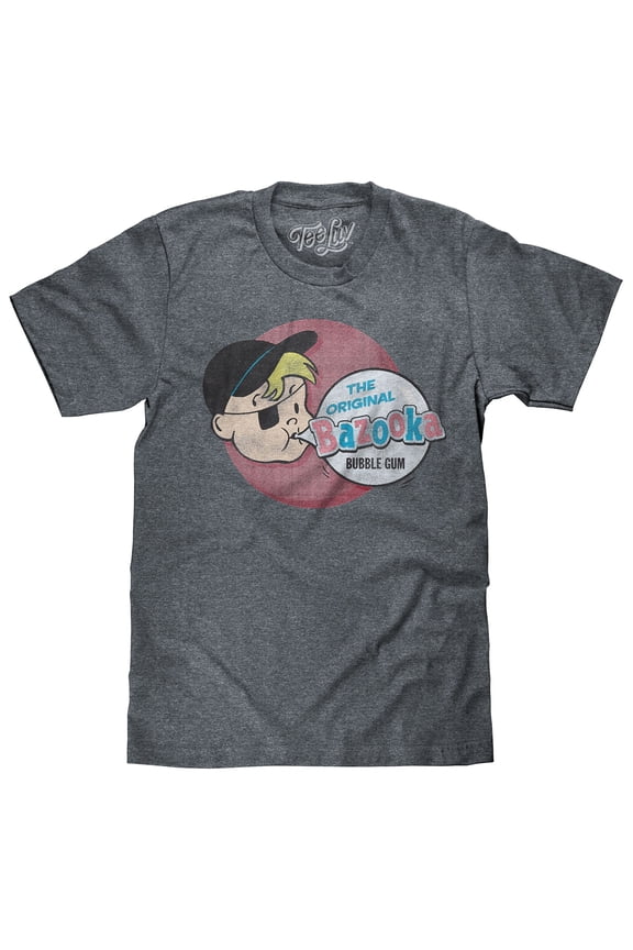 Men's Faded Bazooka Joe Bubble Gum Candy T-Shirt (XXL)