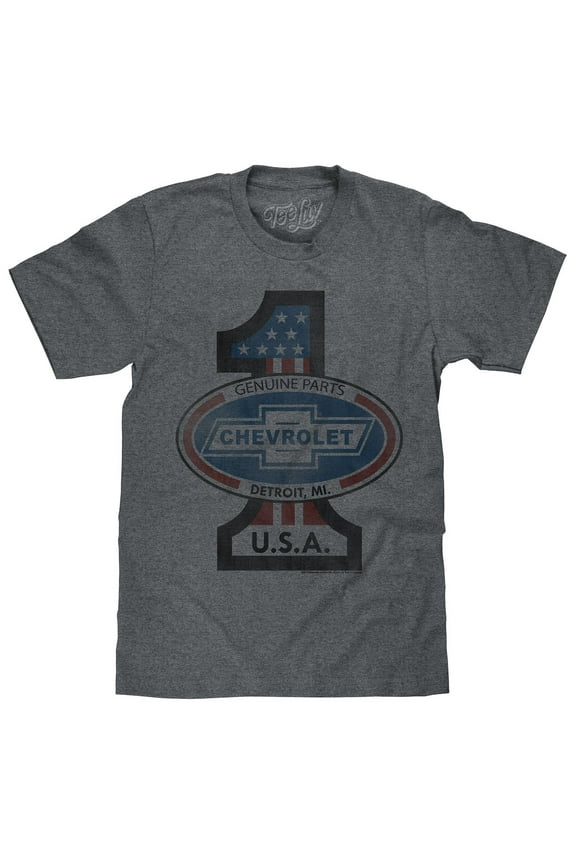 Men's Faded Chevrolet Genuine Parts USA Shirt (L)
