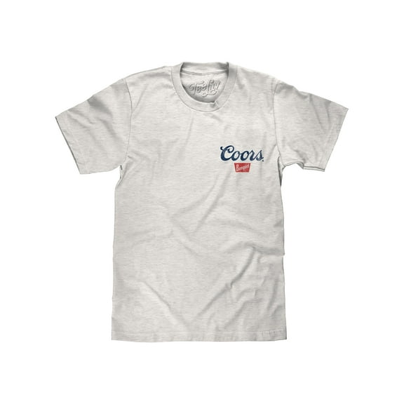 Tee Luv Men's Faded Coors Banquet Beer Front and Back Estd 1873 Logo Shirt (L)