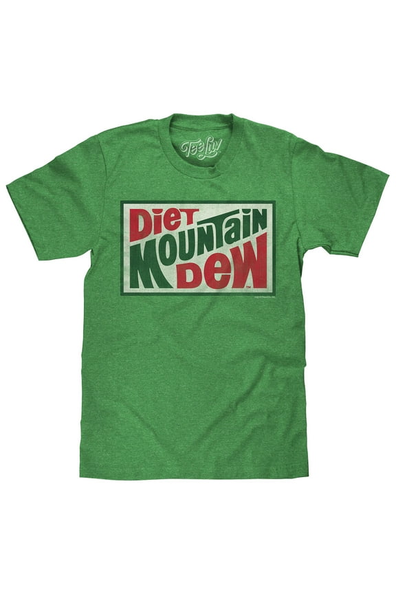 Men's Faded Diet Mountain Dew Soda Shirt (L)