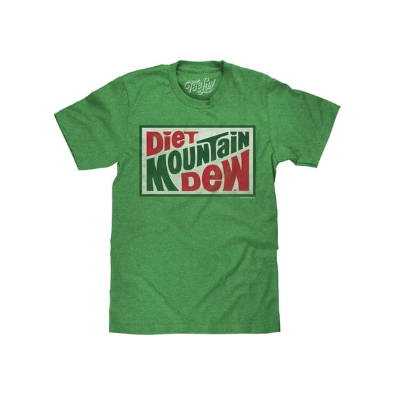 Tee Luv Men's Faded Diet Mountain Dew Soda Shirt (M)