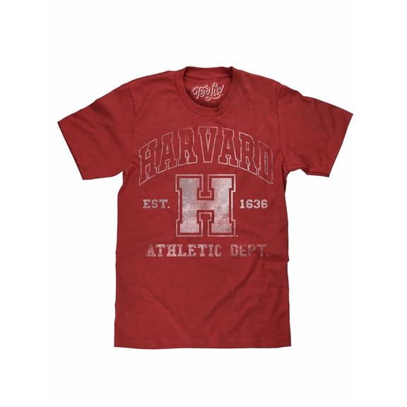 Tee Luv Men's Faded Harvard Athletic Department College Sports Shirt (S)