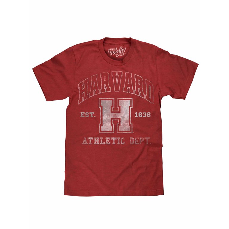 Tee Luv Men's Faded Harvard Athletic Department College Sports