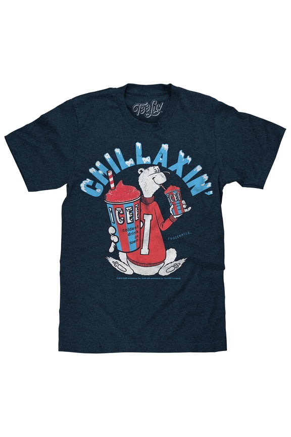 Men's Faded ICEE Polar Bear Chillaxin' T-Shirt (L)