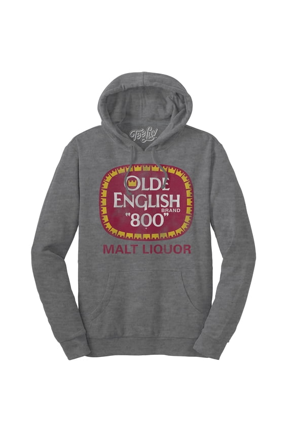Men's Faded Olde English 800 Malt Liquor Beer Logo Hoodie (XL)