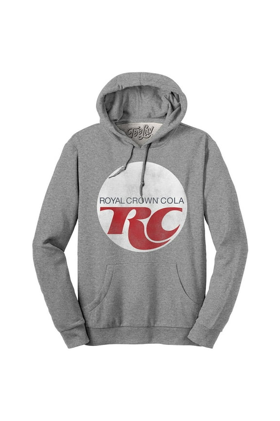 Men's Faded Royal Crown RC Cola Soda Logo Hoodie (M)