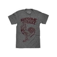 thumbnail image 1 of Tee Luv Men's Faded Sriracha Awesome Sauce Rooster Logo Graphite Snow Heather Shirt (L), 1 of 6