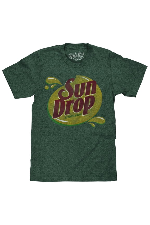 Men's Faded Sun Drop Soda Logo Short Sleeve T-Shirt (XL)