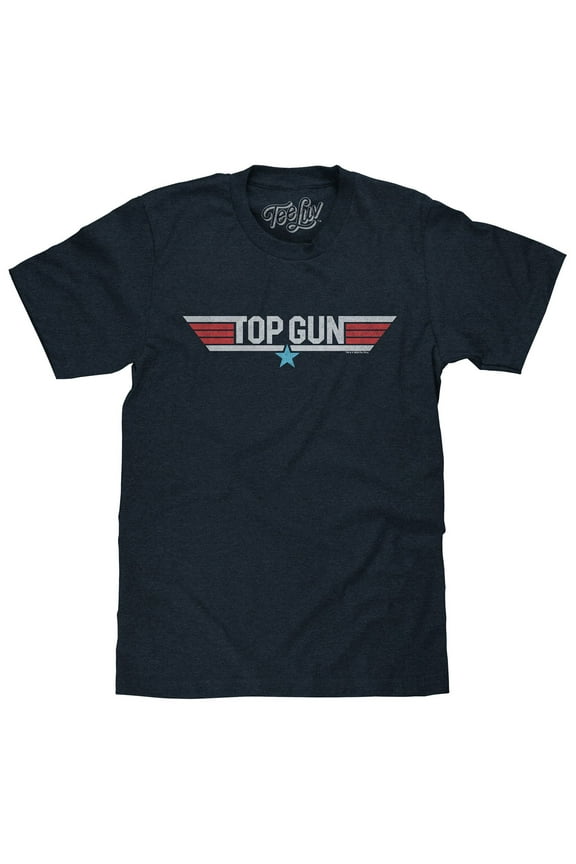 Men's Faded Top Gun Movie Logo Shirt (3XL)