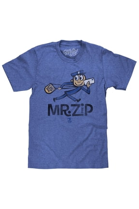 Faded U.S. Mail Mr Zip USPS Cartoon Mascot T-Shirt (Men's) (XL)