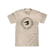 Tee Luv Mens Faded USPS Eagle Postmark Premium Tri-Blend T-Shirt L