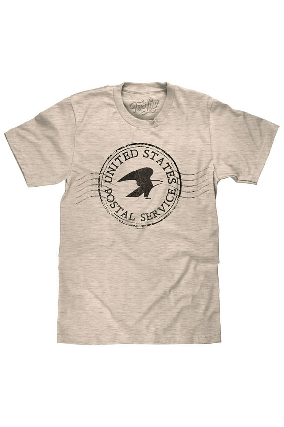 Men's Faded USPS Eagle Postmark Premium Tri-Blend T-Shirt (XXL)