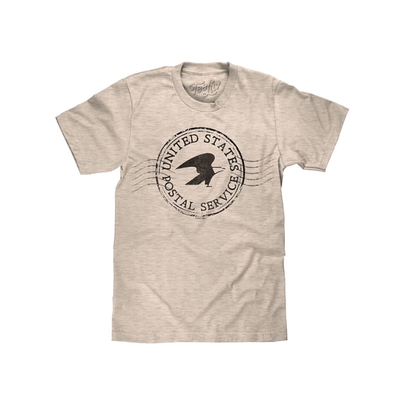 Tee Luv Men's Faded USPS Eagle Postmark Premium Tri-Blend T-Shirt (S)