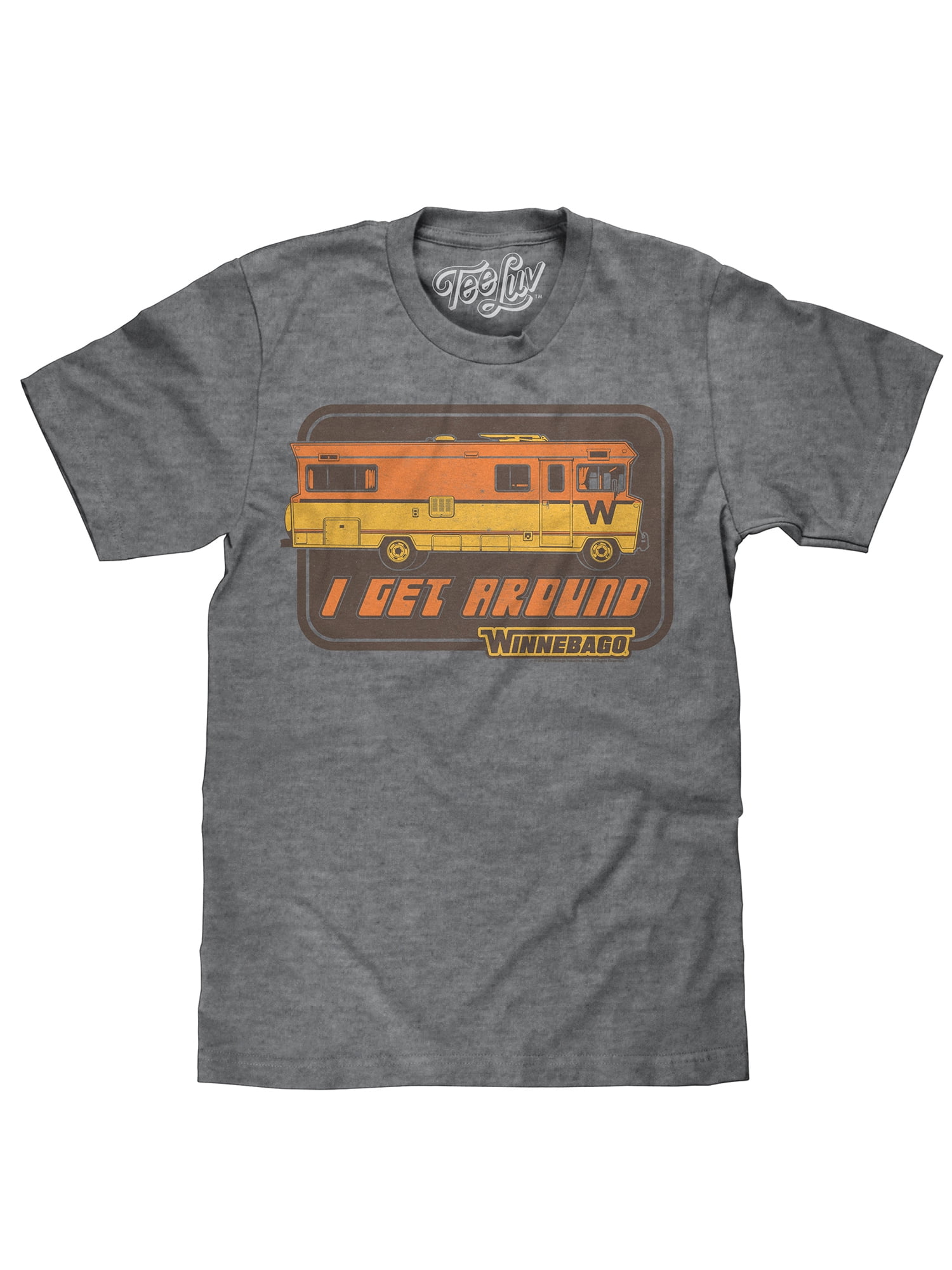 T-shirt Winnebago Let’s Get Lost - Taille M - Bleu Rétro Camping-car - Occasion Parfait état