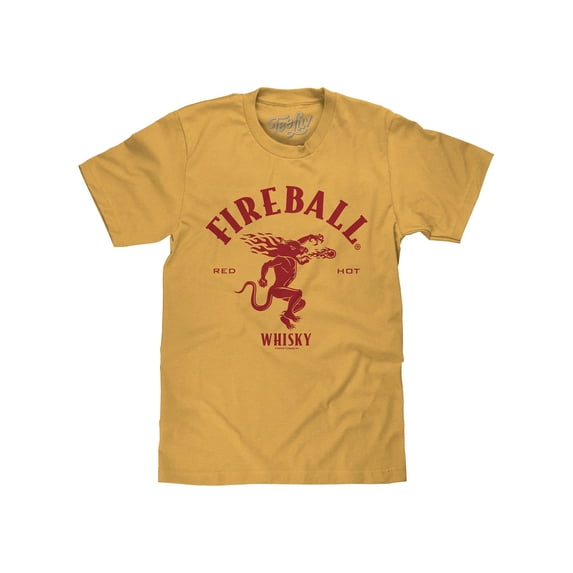Tee Luv Fireball Whisky Dragon Logo Shirt (Men's) (L)