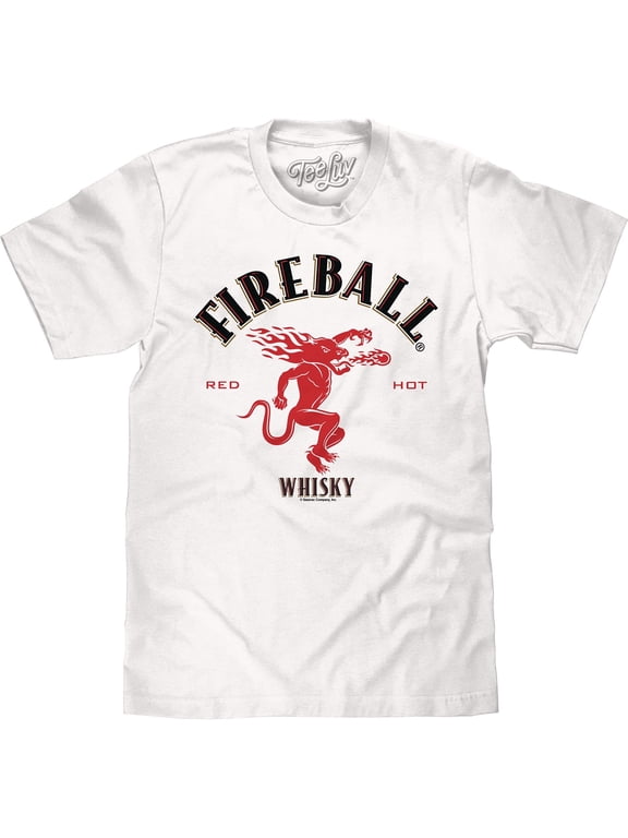 Men's Fireball Whisky Red Dragon Logo Shirt (M)
