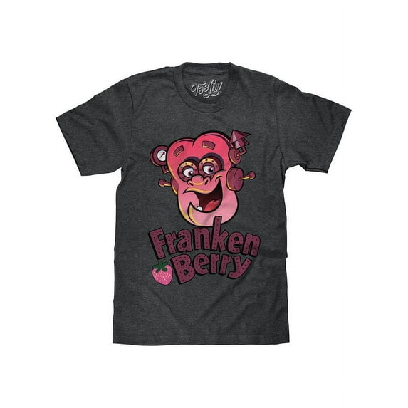 Tee Luv Men's Franken Berry Monster Cereal T-Shirt (M)