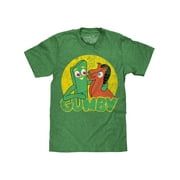 Tee Luv Men's Gumby and Pokey Cartoon T-Shirt (M)