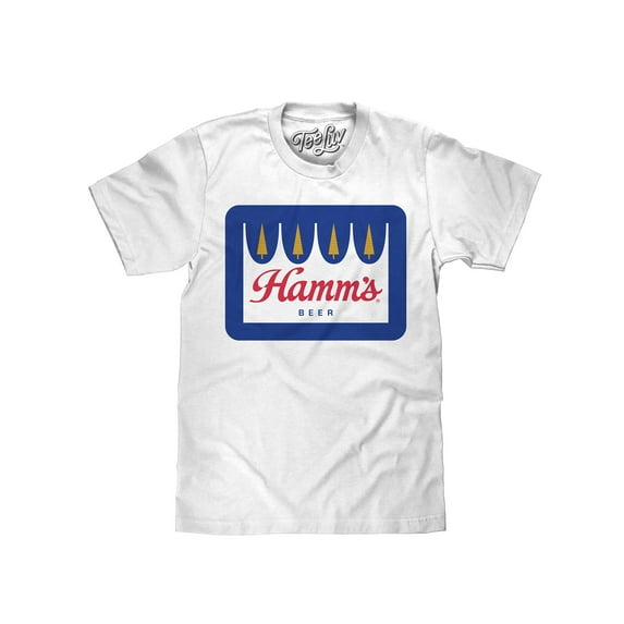 Tee Luv Men's Hamm's Beer Crown Logo Shirt (XL)