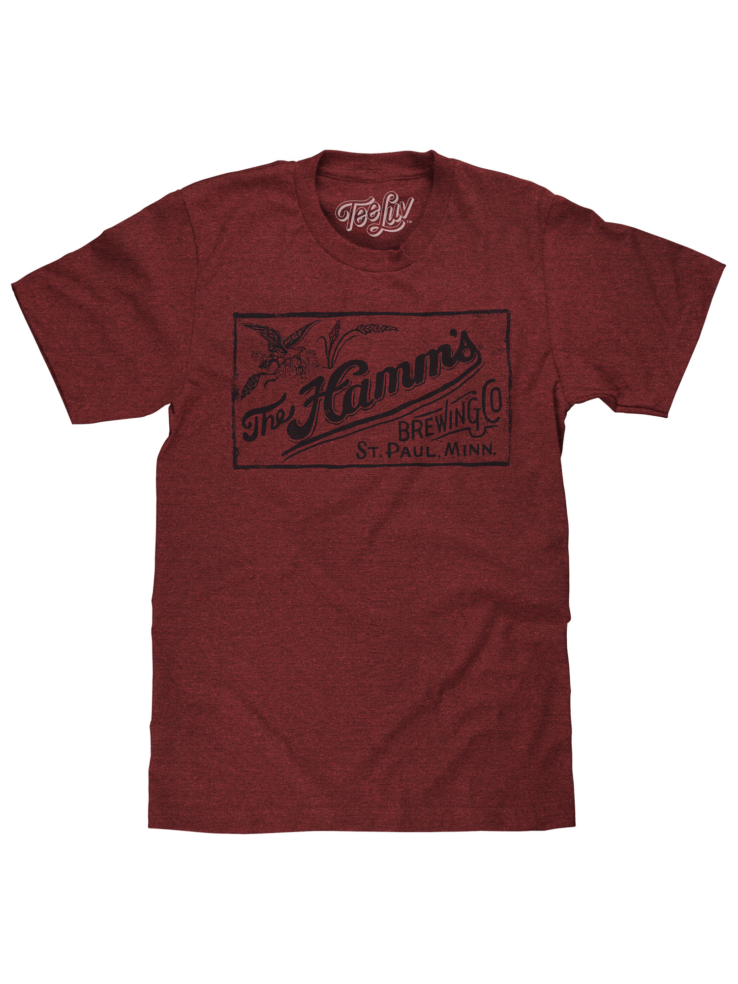 Tee Luv Men's Hamm's Brewing Company Faded Beer Logo Shirt (S) - image 1 of 7