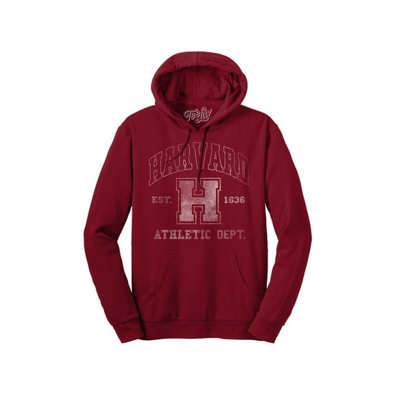 Tee Luv Men's Harvard Pullover Hoodie - Harvard Athletic Department Sweatshirt (XXL)