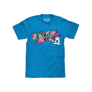 Tee Luv Men's Hawaiian Punch Floral Logo Shirt (S)