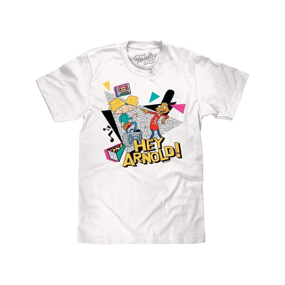Tee Luv Men's Hey Arnold and Gerald Cartoon Character Shirt (XL)