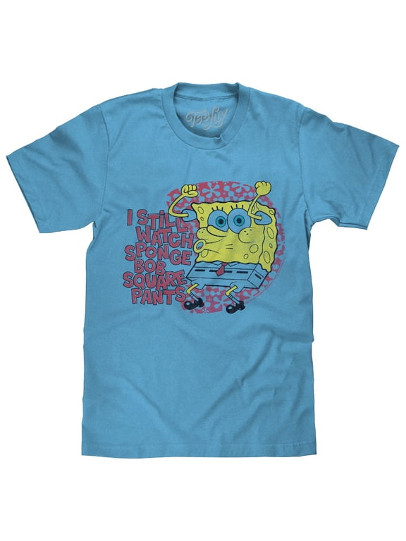 I Still Watch Spongebob Squarepants Cartoon Shirt (Men's) (S)