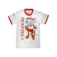thumbnail image 1 of Tee Luv Men's Japanese Frosted Flakes Tony The Tiger Ringer T-Shirt (3XL), 1 of 3