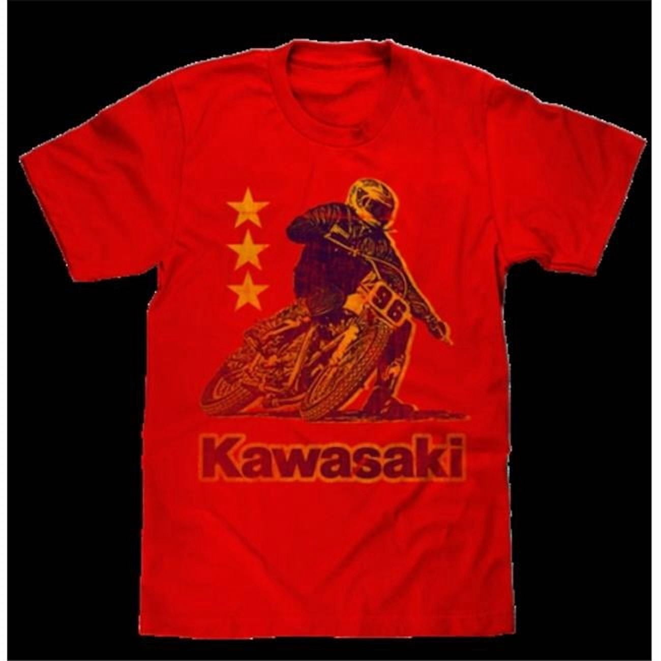 Tee Luv 22598-LG Kawasaki Red Mens Motorcycle Lightweight Tee Tee Luv 22598-LG Kawasaki Red Mens Motorcycle Lightweight Tee
