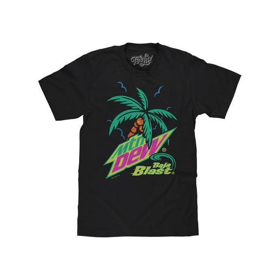 Tee Luv Men's MTN Dew Baja Blast Soda Logo Shirt (XXL)