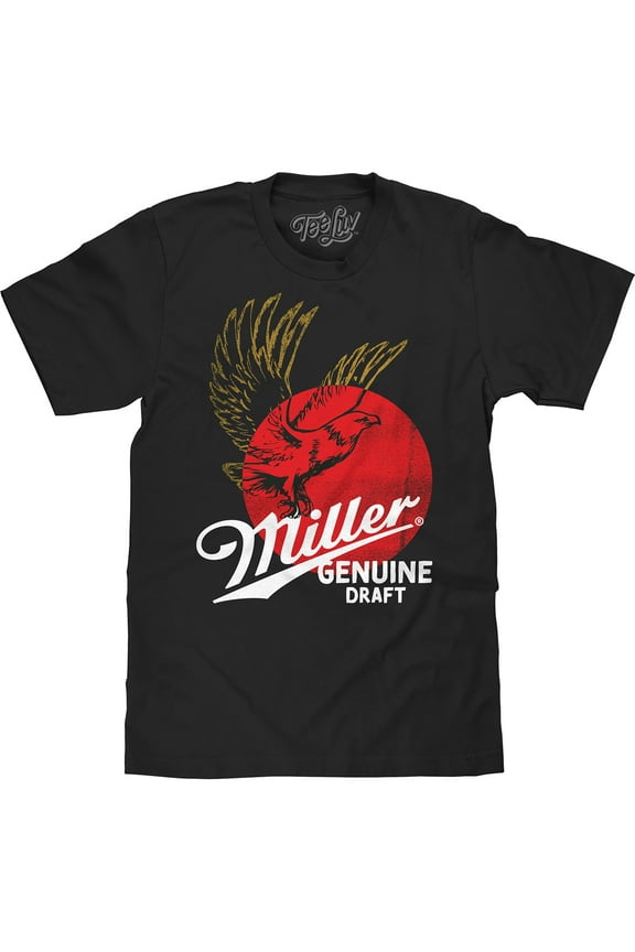 Men's Miller Genuine Draft Eagle Logo Beer Shirt (XL)