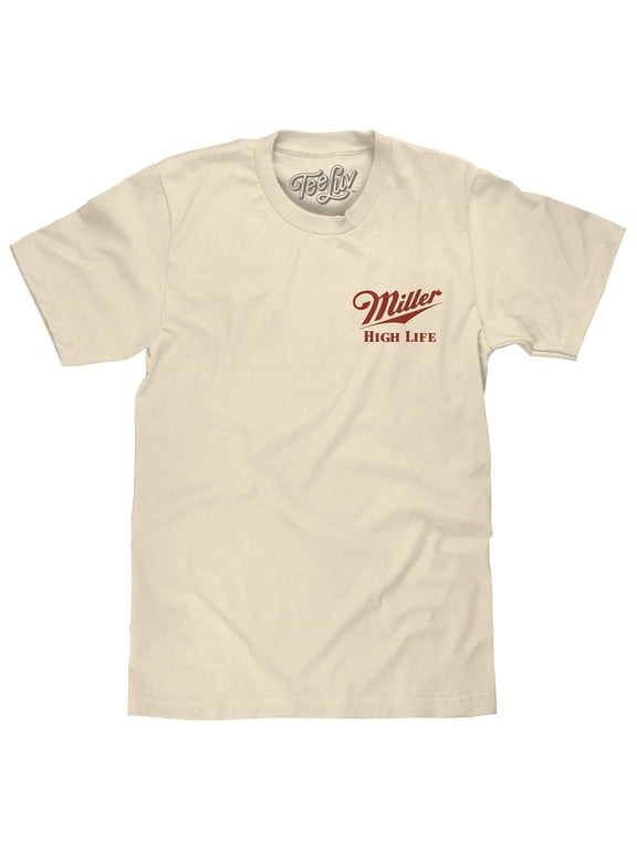 Miller High Life The Champagne of Beers Double Sided Graphic T-Shirt (Men's) (XL)